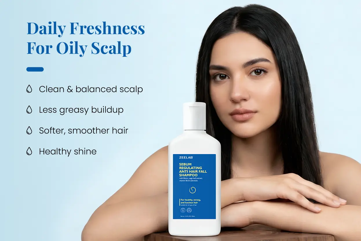zeelab oily scalp hair care shampoo