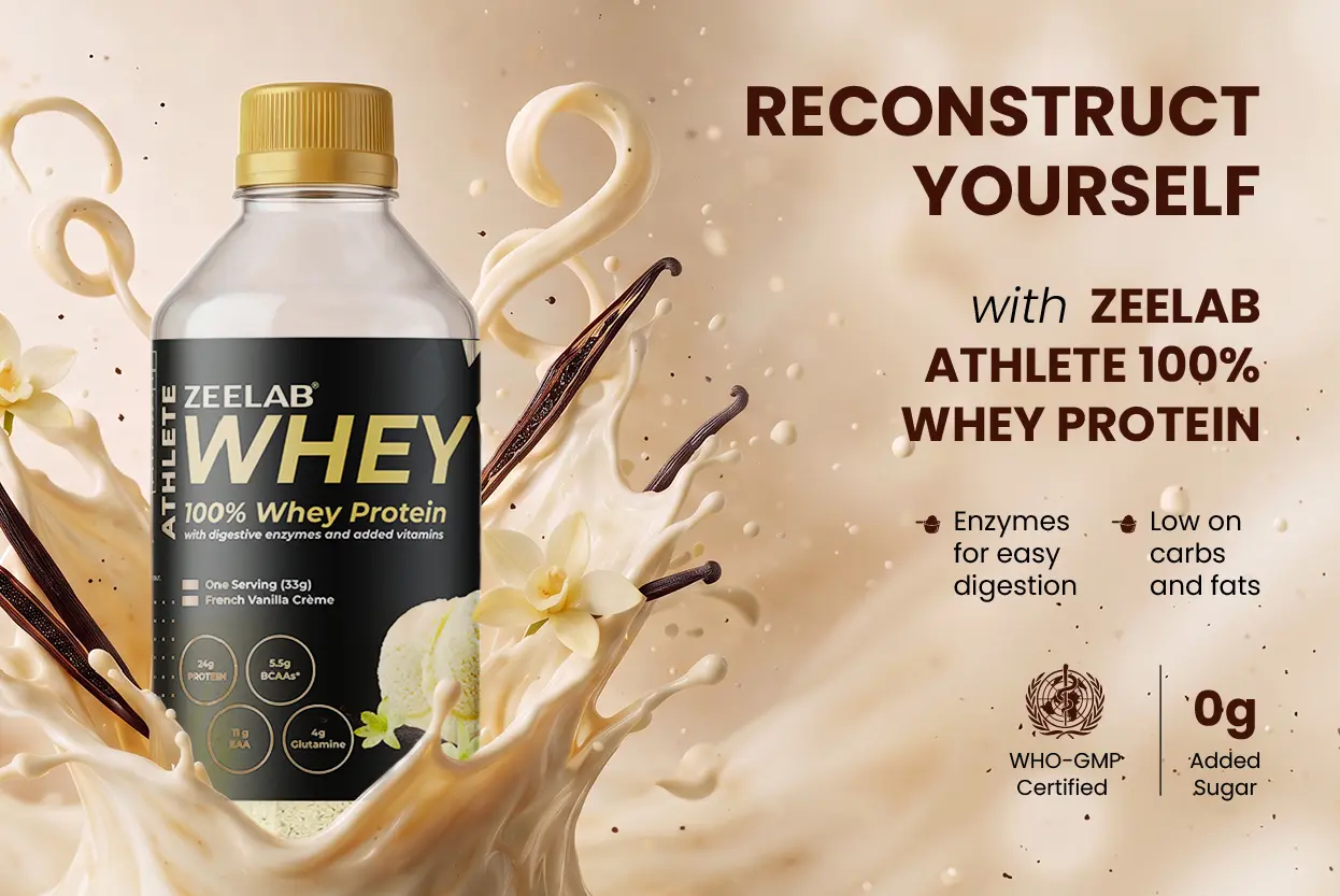 Athlete Whey 100% Powder 33gm - French Vanilla Creme