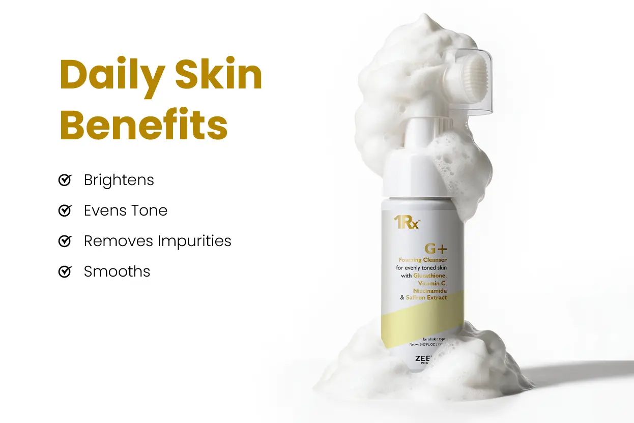 zeelab g plus foaming cleanser for daily skin care