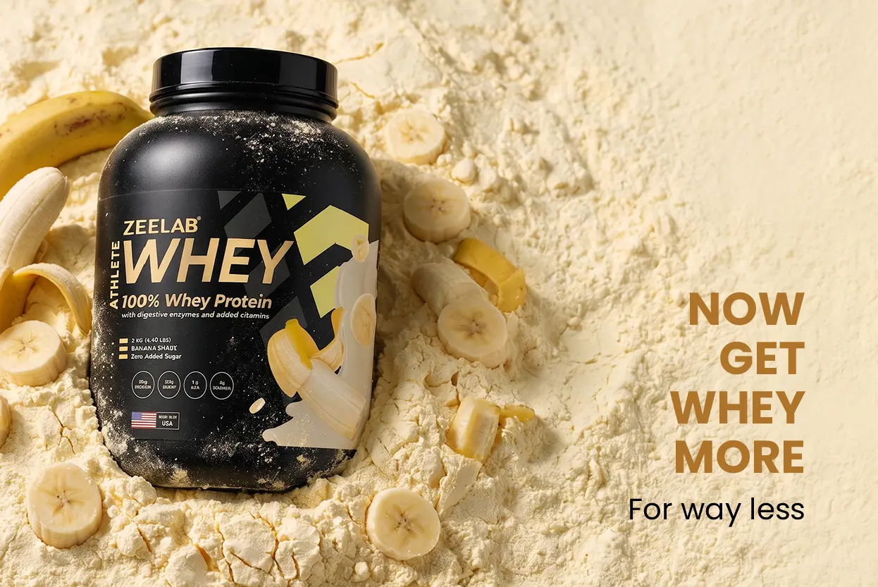 Athlete 100% Whey Protein 2 kg Banana
