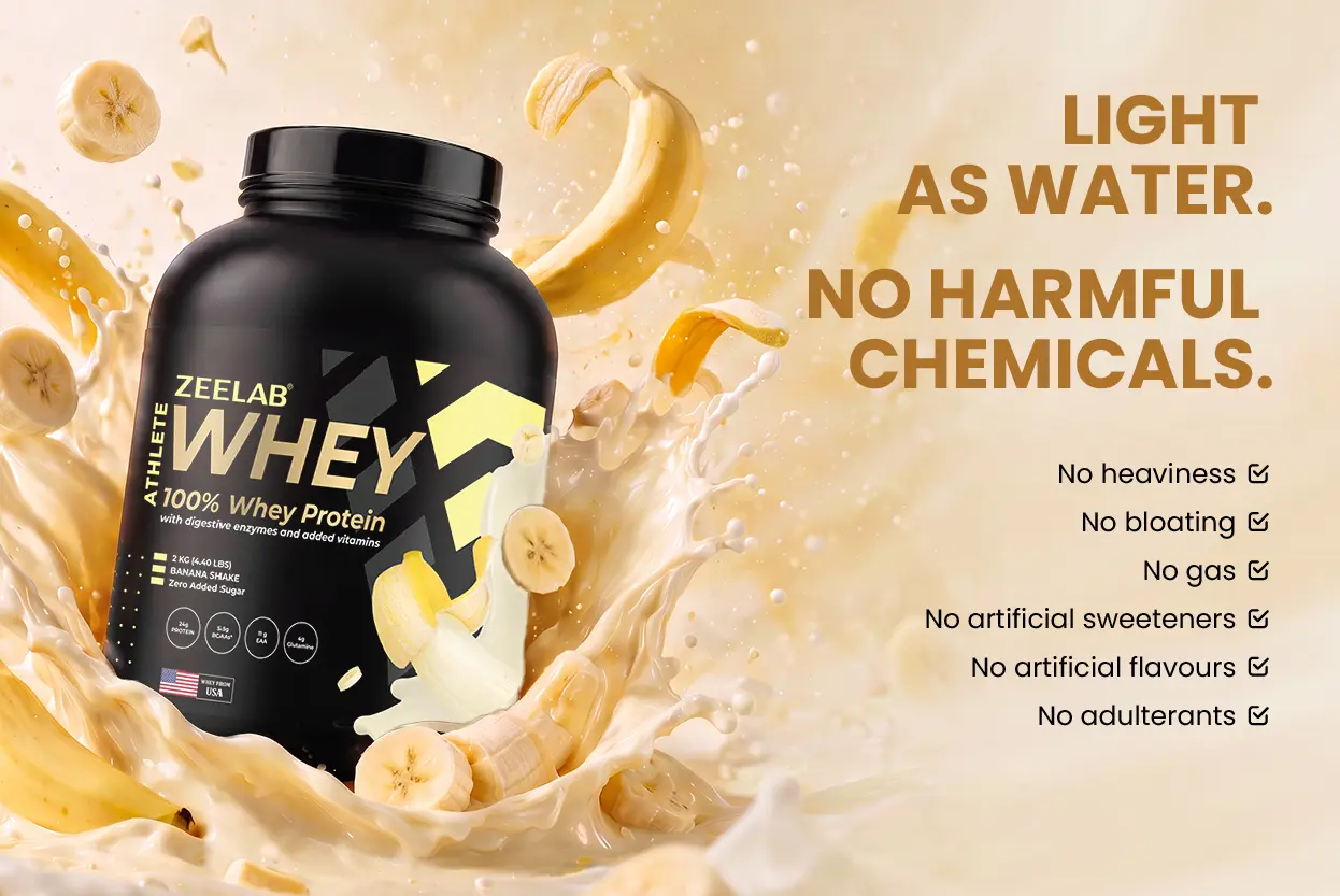 Athlete 100% Whey Protein 2 kg Banana
