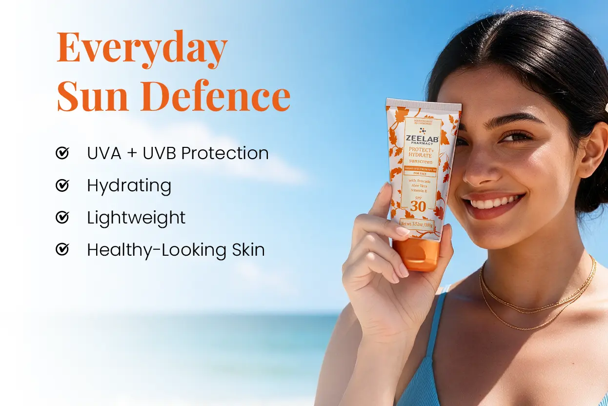 zeelab spf 30 sunscreen for lightweight sun care