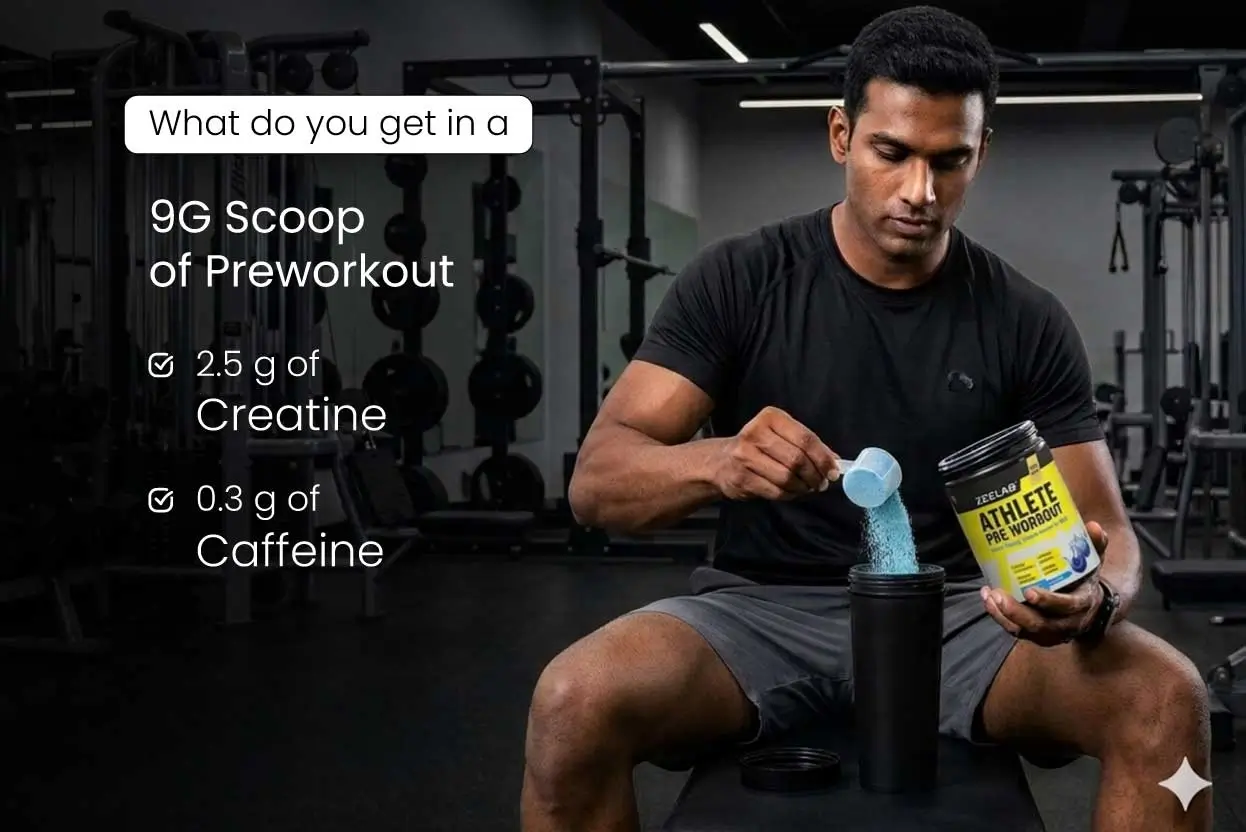 Zeelab Athlete Pre Workout Blueberry Flavour - 360gm
