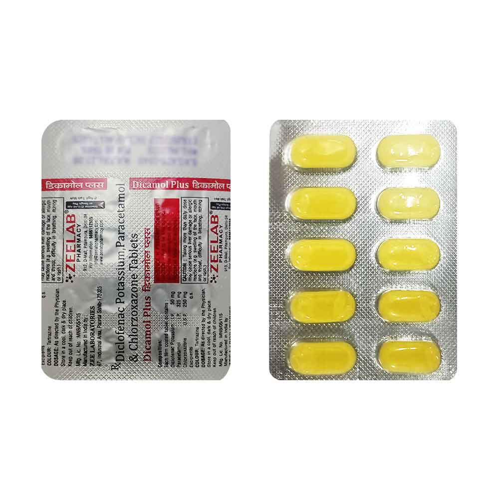 Dicamol Plus Muscle Spasm Pain Tablets