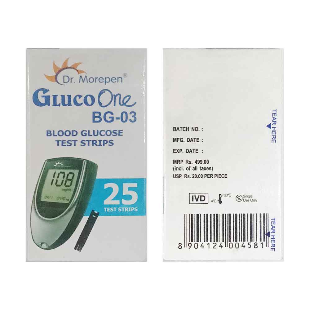 Dr. Morepen BG 3 Strips 25 Strips