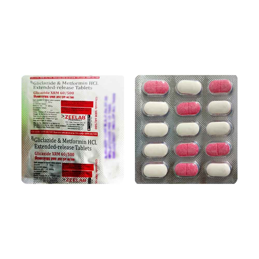Glicazide XRM 60/500 Tablet