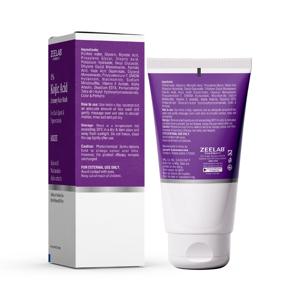 Kozee Kojic Acid 1% Face Wash