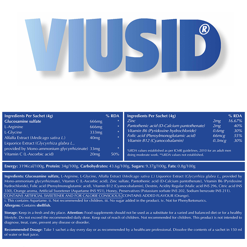VIUSID  Premium Supplement for Immunity & Wellbeing