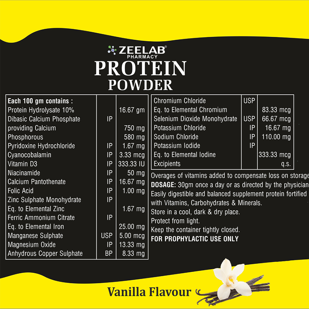 Zeelab Protein Powder Vanilla Flavour