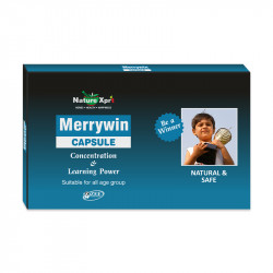 NatureXprt Merrywin Capsule | Memory and Concentration Enhancer