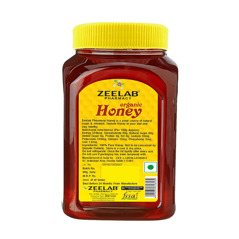 ZEELAB Organic Honey 500gm | 100% Pure and Natural