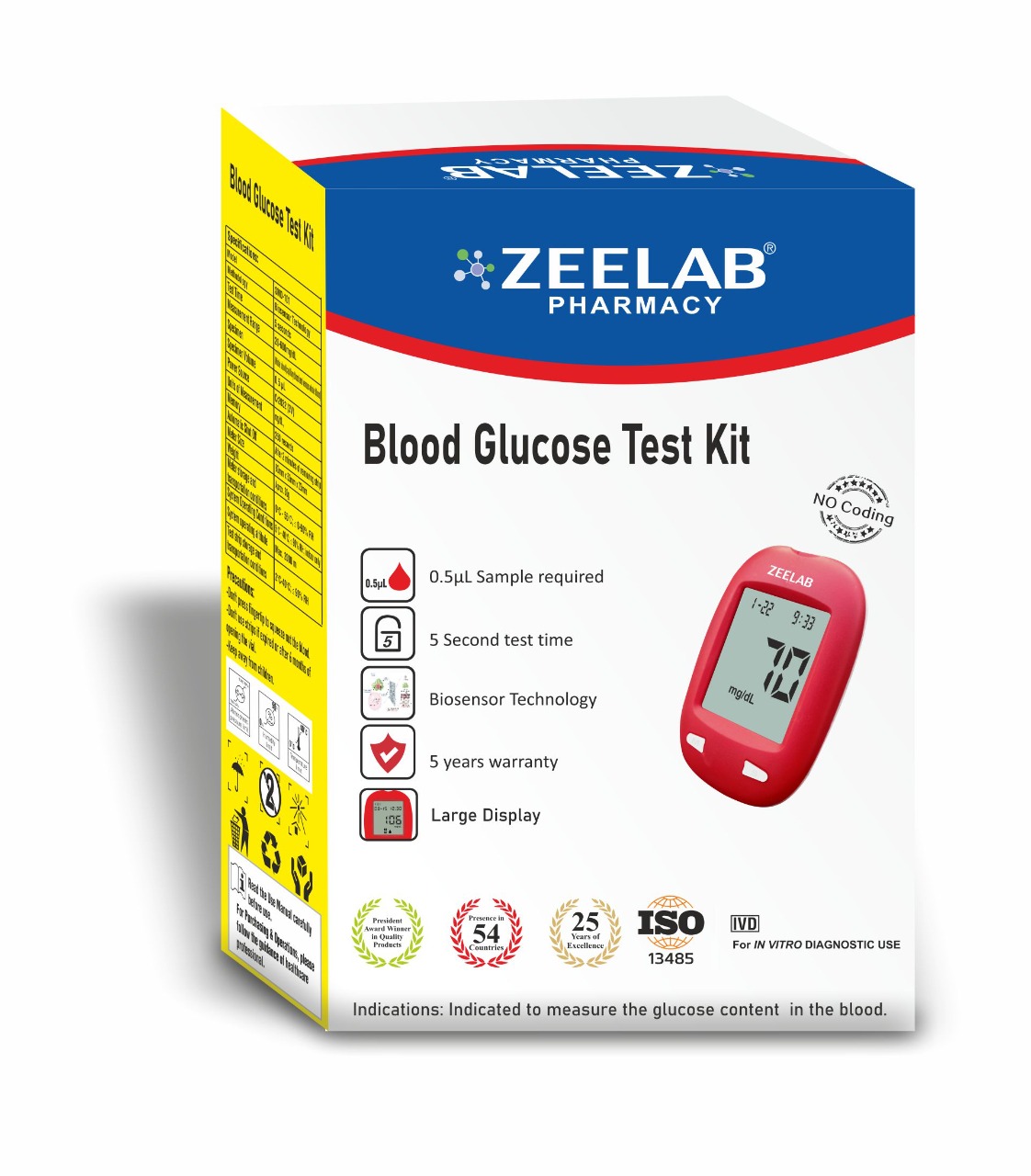 ZEELAB Blood Glucose Test Kit ZEELAB Blood Glucose Test Kit
