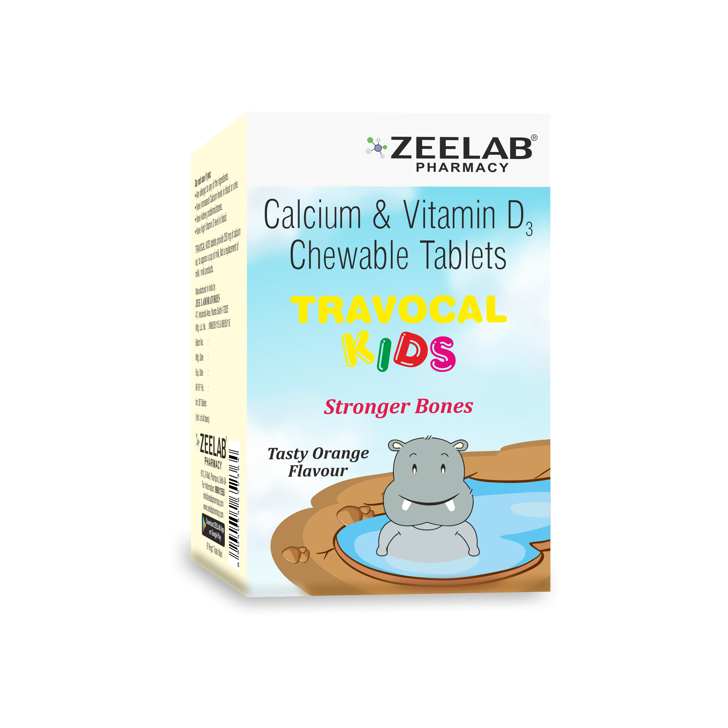 Travocal Calcium Kids Chewable Tablet Travocal Calcium Kids Chewable Tablet