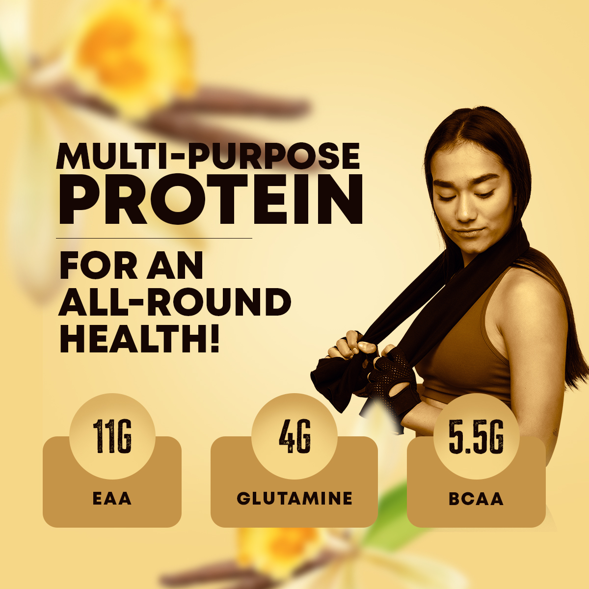 ZEELAB Whey Protein Isolate Powder French Vanilla Creme