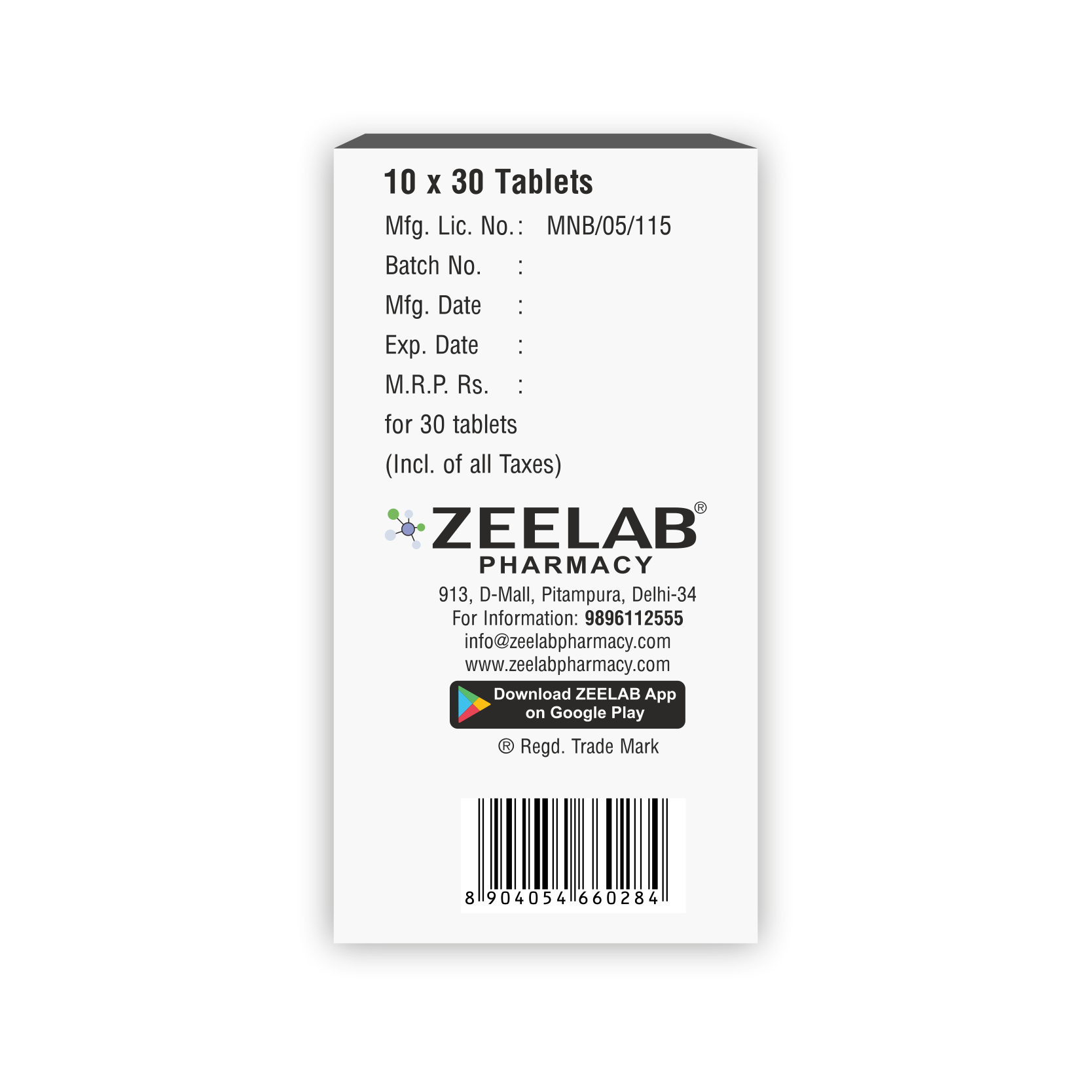 Calmzee 10 Tablet