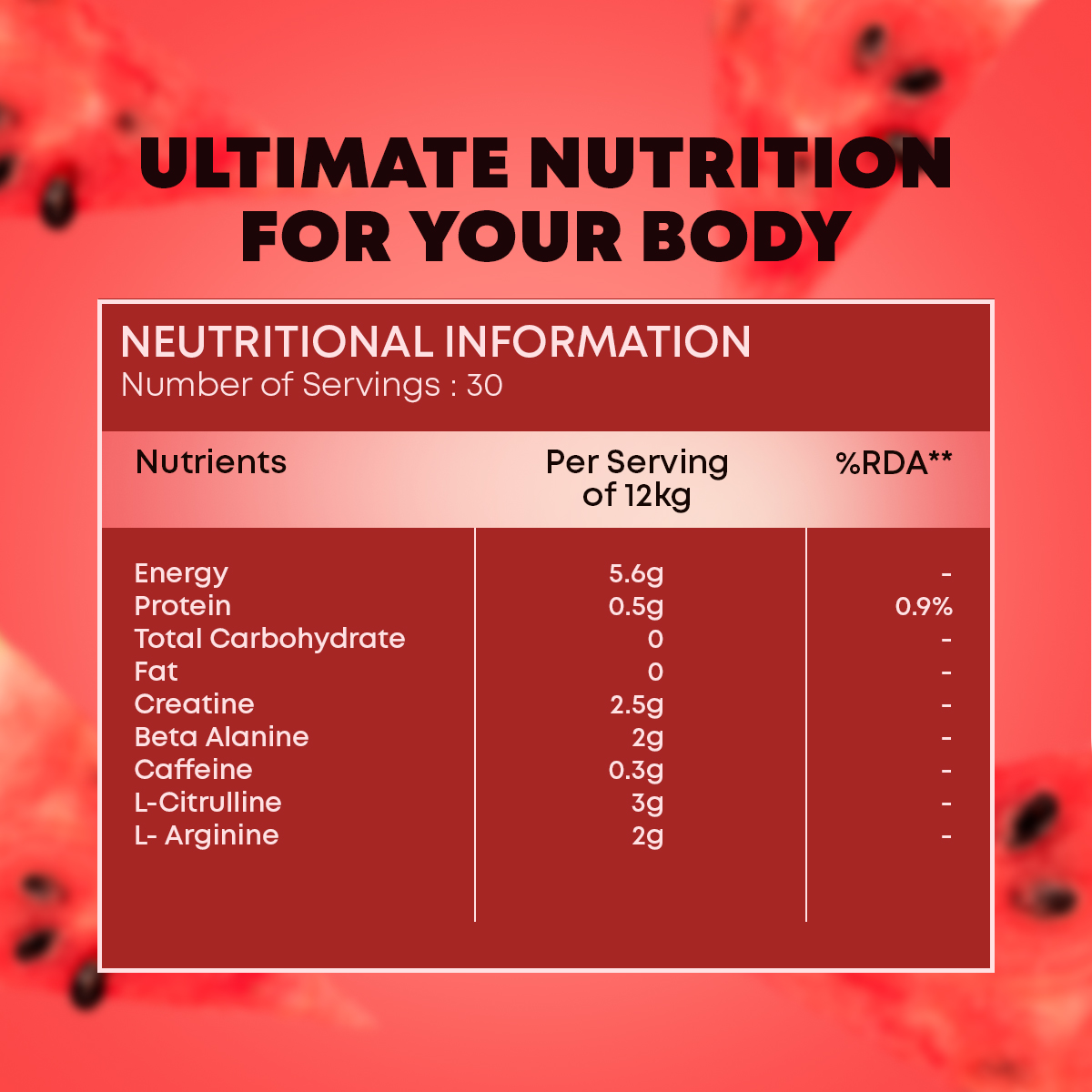 Zeelab Athlete Pre Workout 360 g (0.79 lb) Watermelon