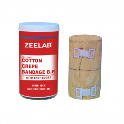 Cotton Crepe Bandage (4m x 10cm) for Muscle Support Joint Pain Relief
