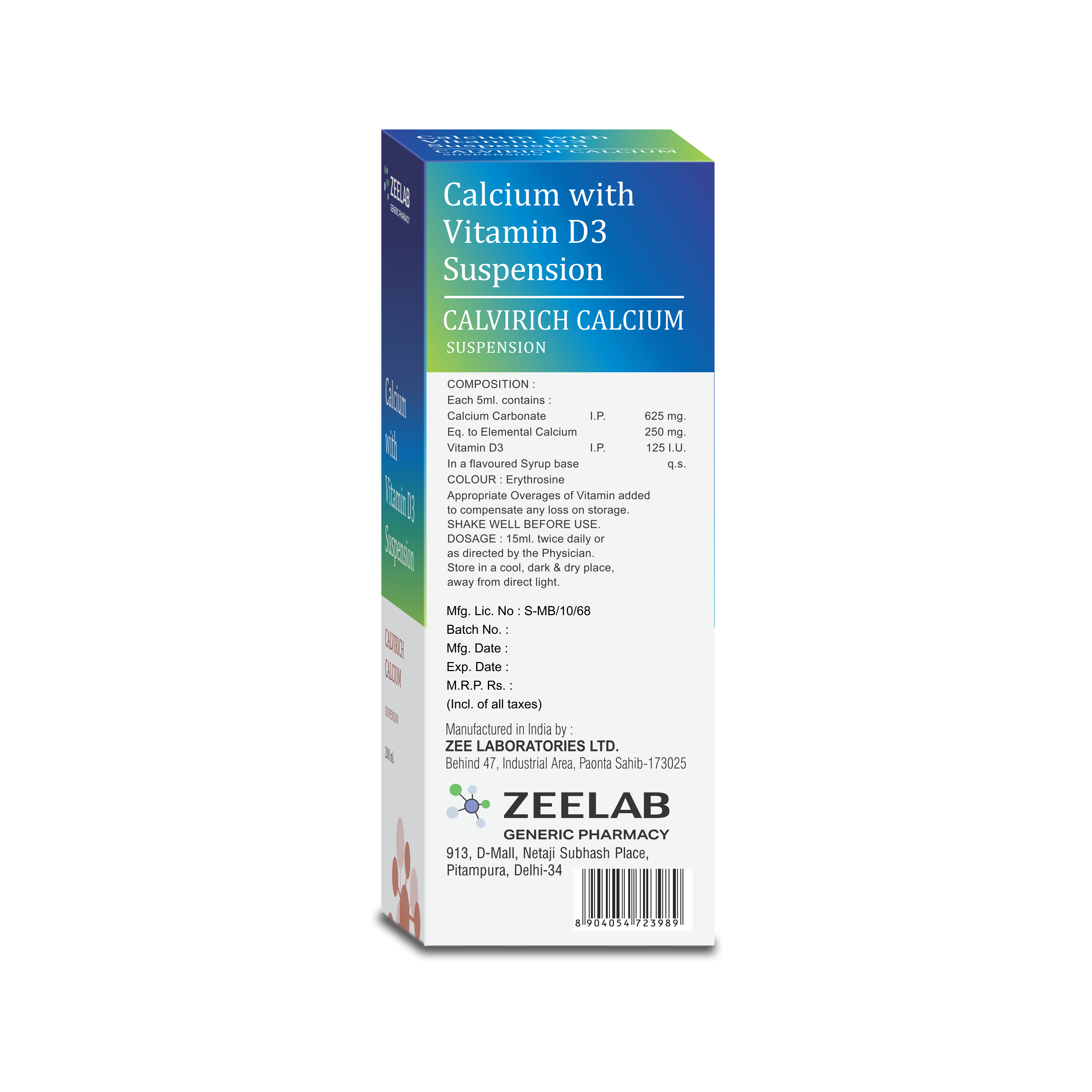 Calvirich Calcium Suspension 200 ml