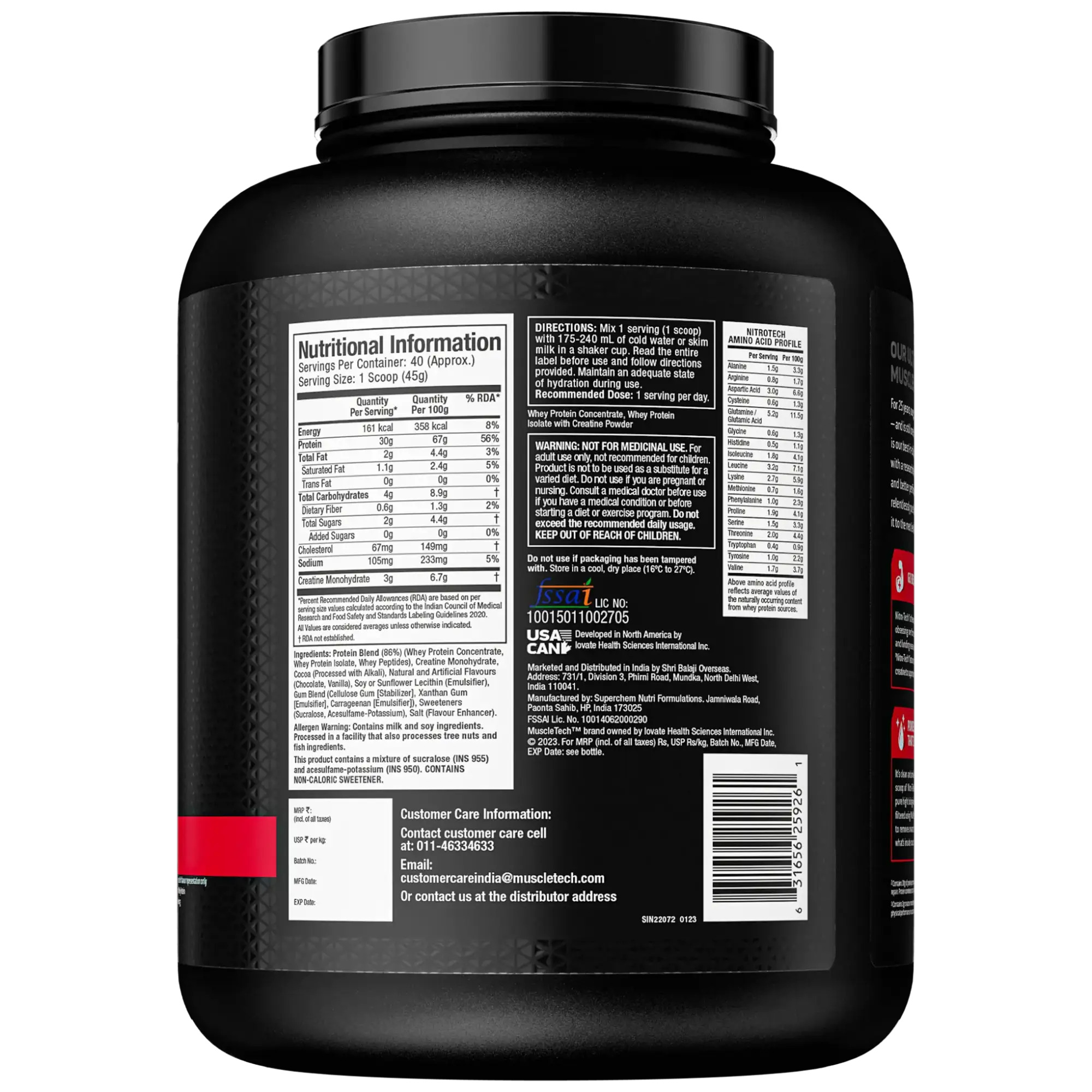 MuscleTech NitroTech Performance Series Milk Chocolate