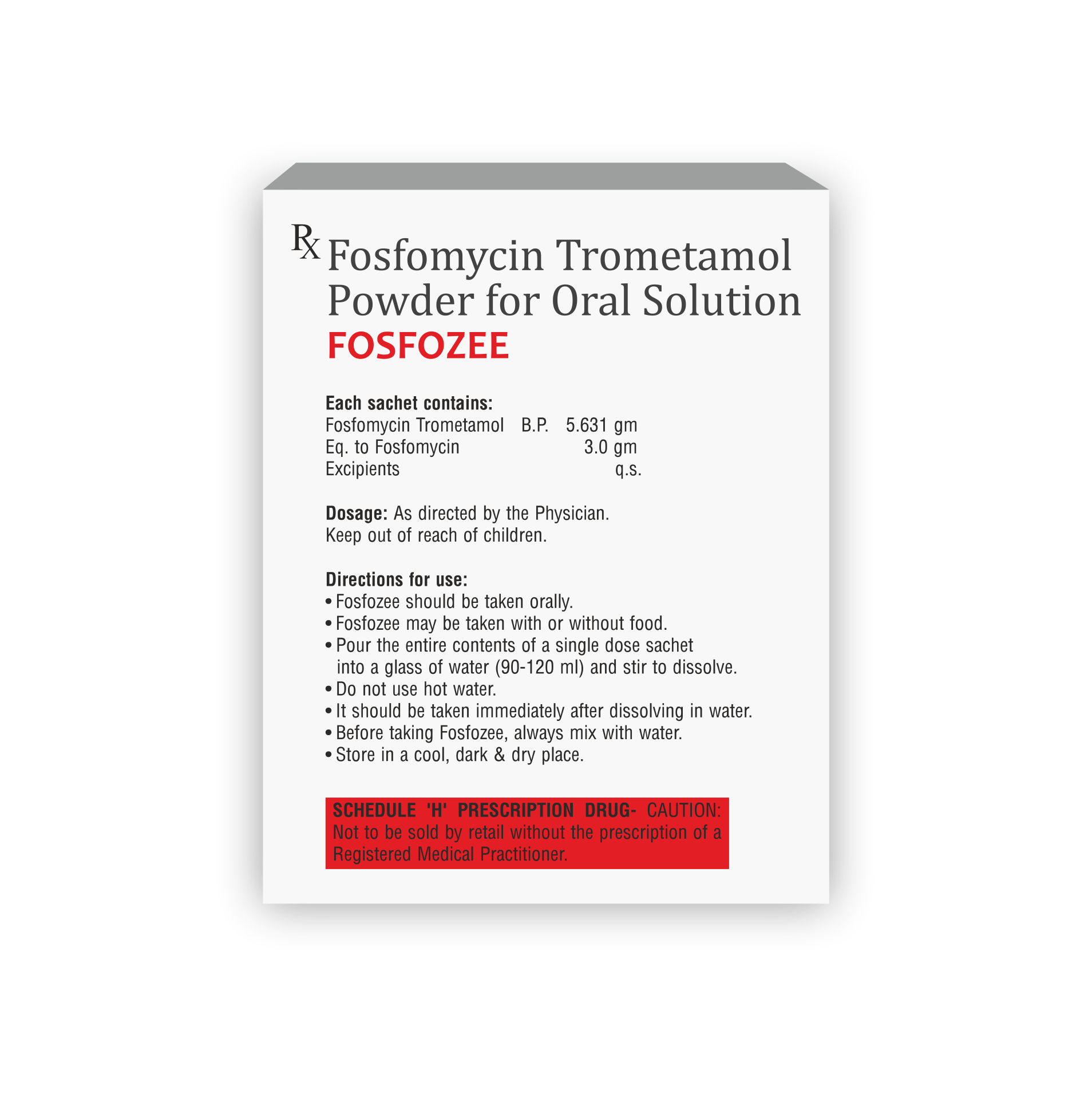 Fosfozee Fosfomycin Sachet