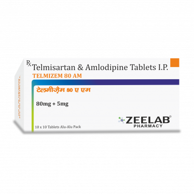 Telmizem 80 AM Tablet Telmizem 80 AM Tablet
