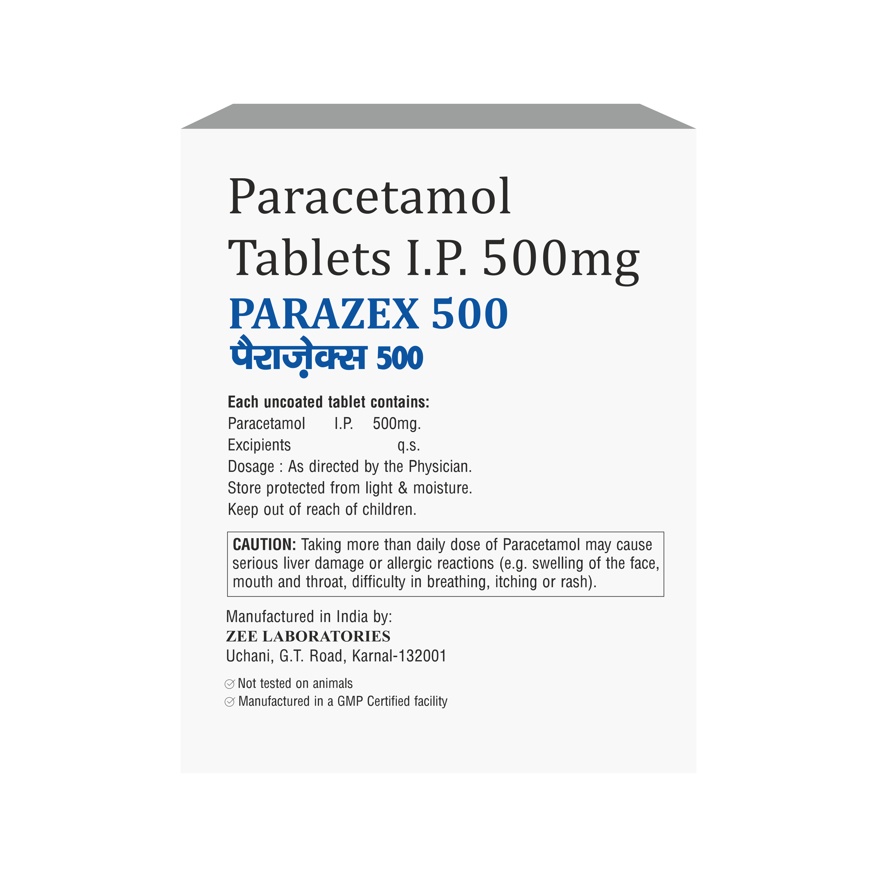 Parazex 500 ( 20 Tablet in Strip )