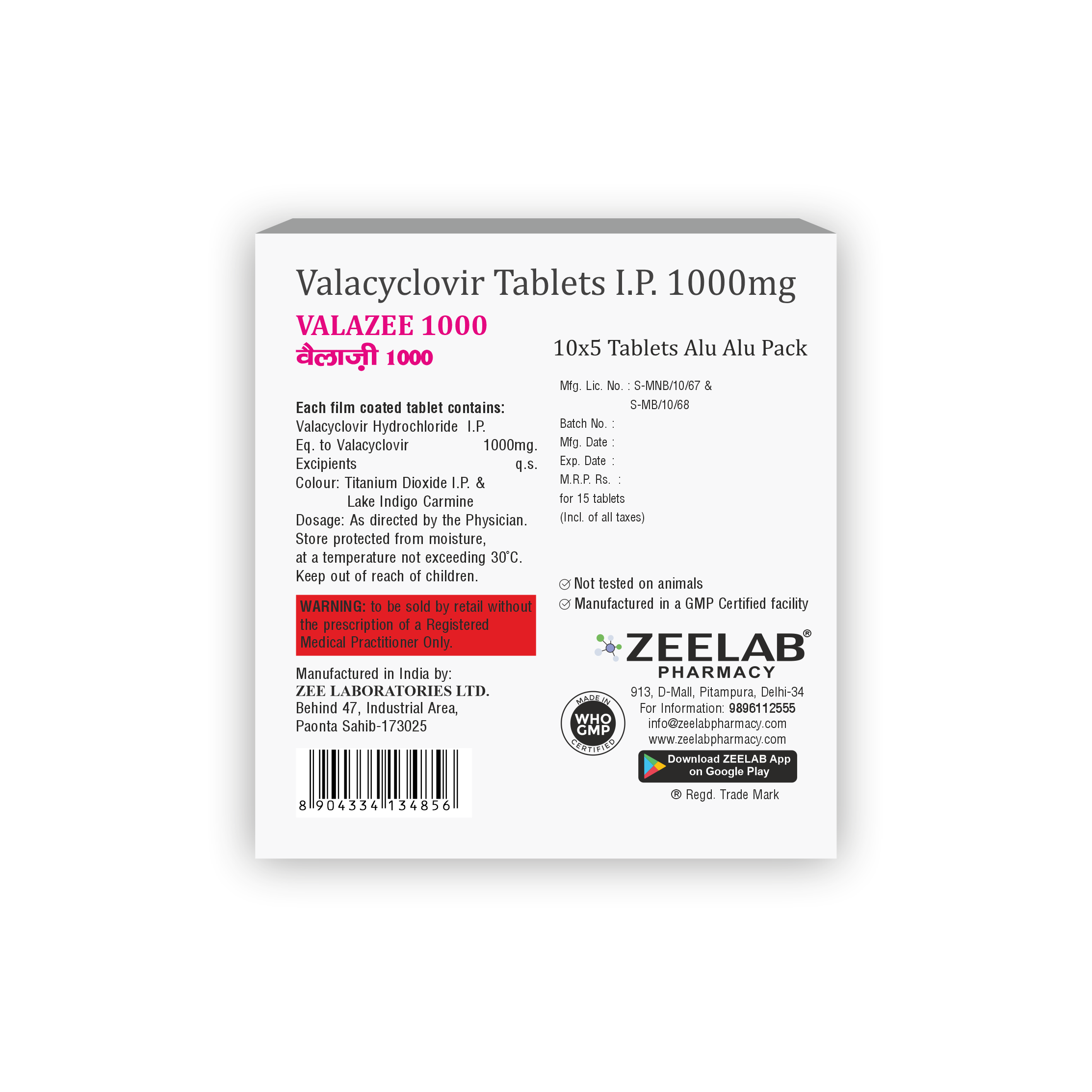 Valazee 1000 Tablet