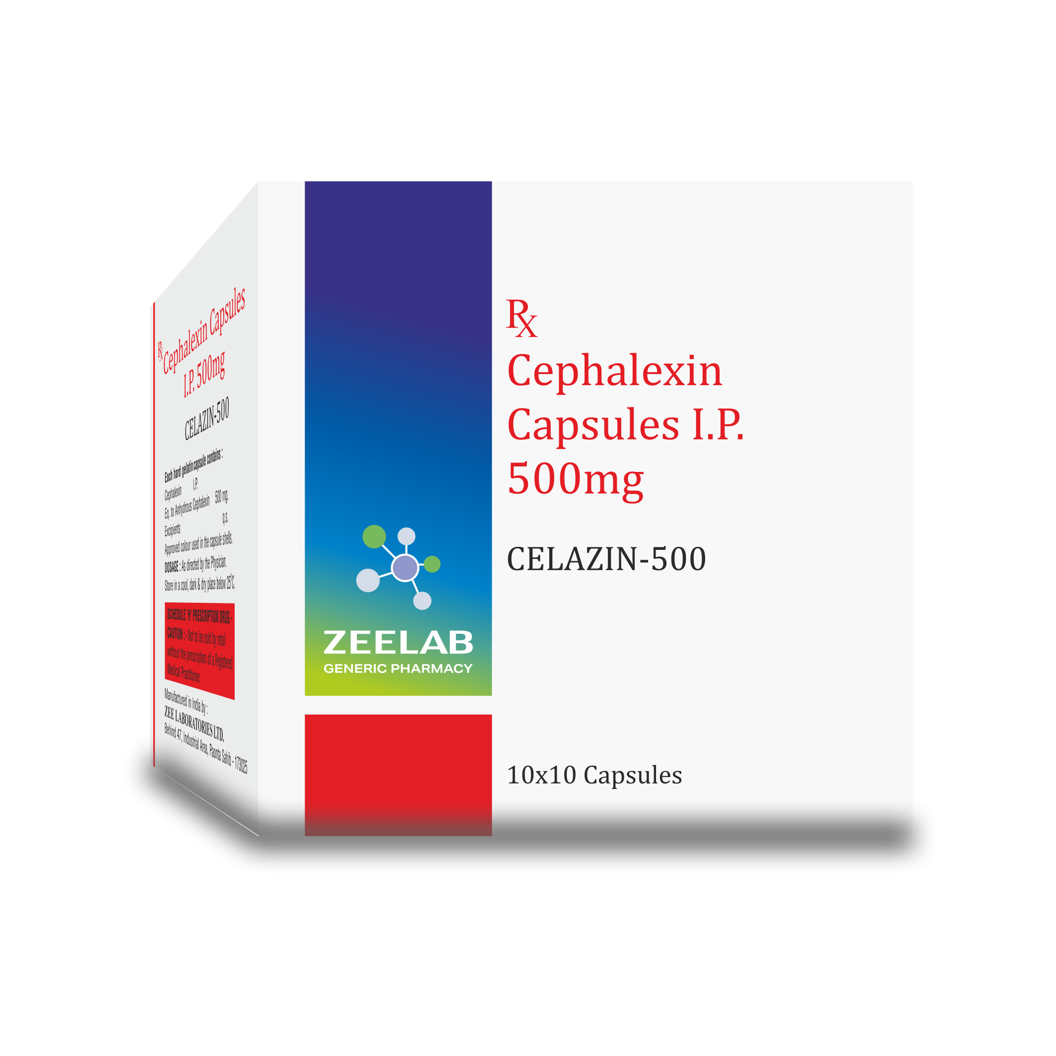 Celazin 500 Antibiotic Capsules