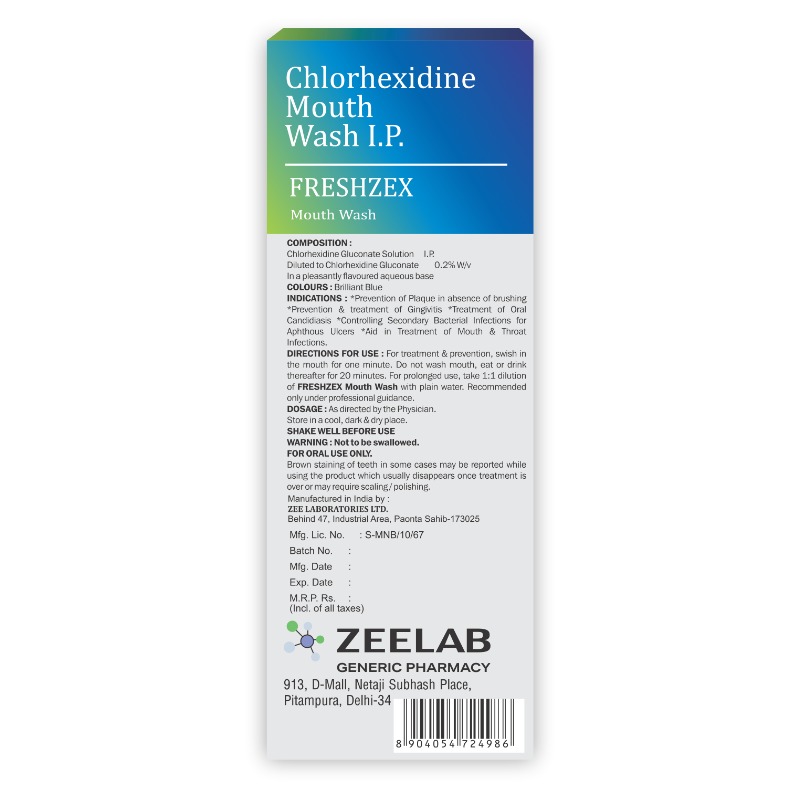 Freshzex Regular Mouth Wash 100 ml