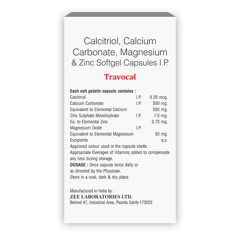 Travocal Calcium Supplement Softgel Capsule