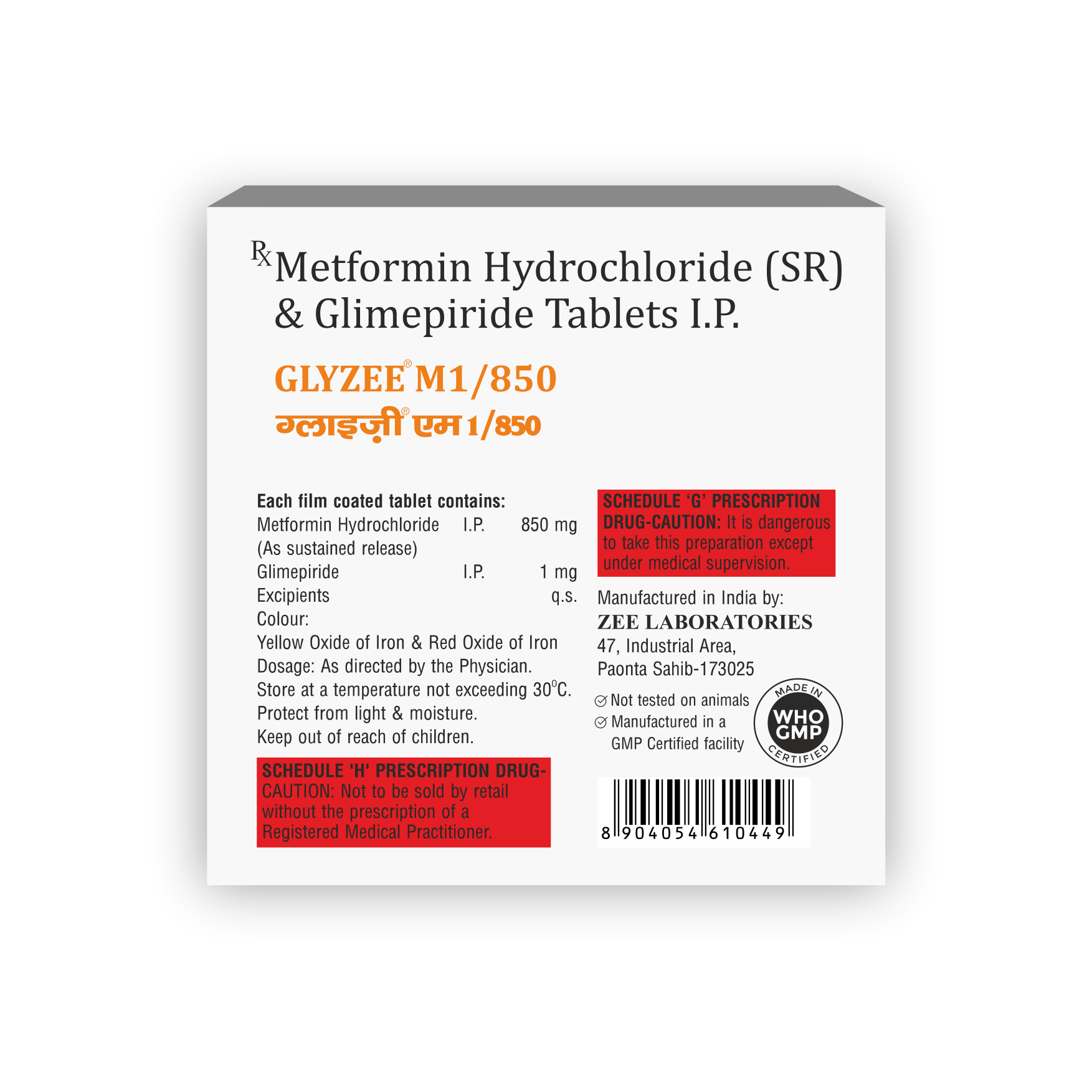 Glyzee M1 850 Tablet