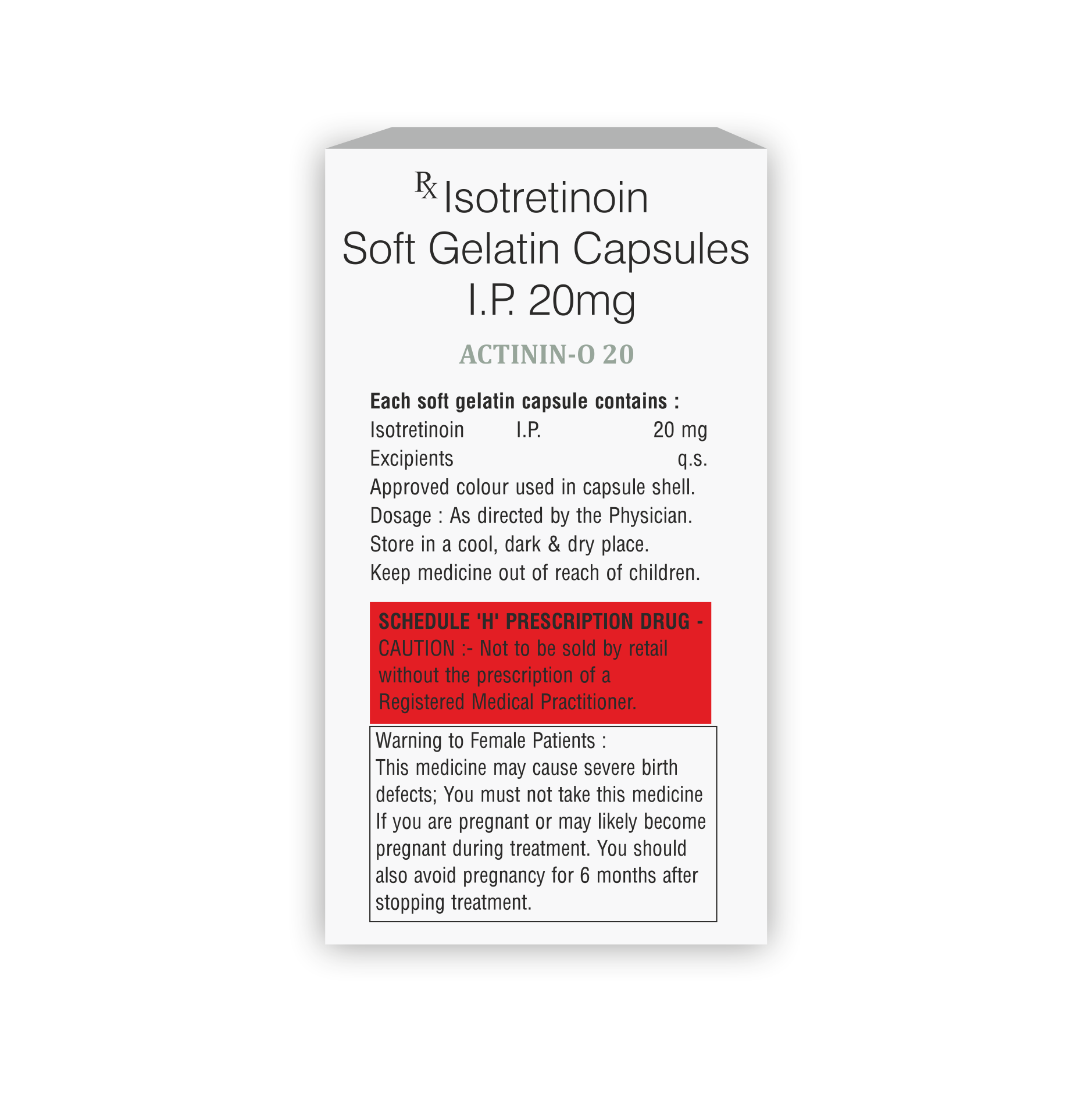 Actinin O 20 Capsule