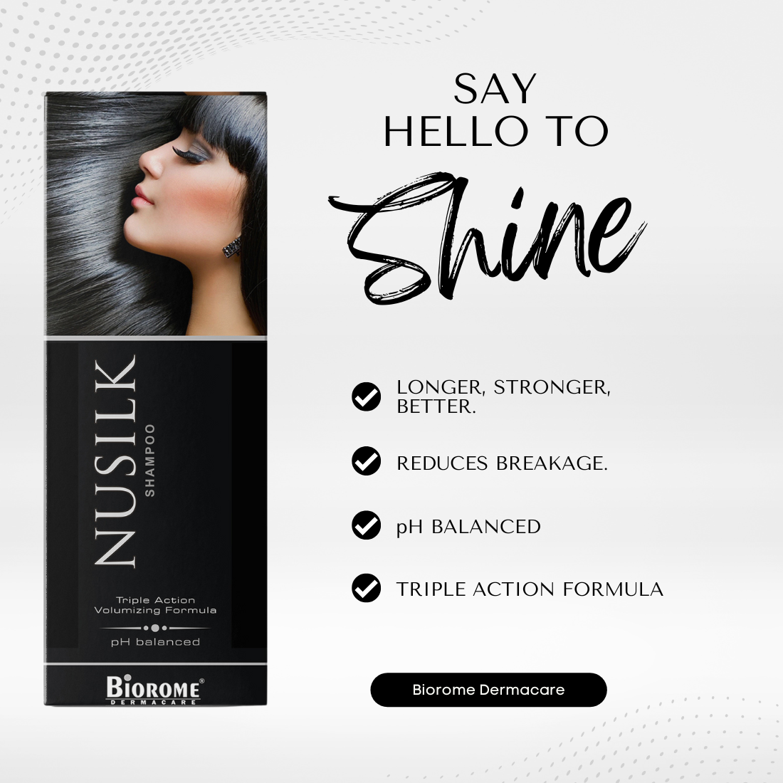 Nusilk Shampoo Triple Action Volumizing Formula