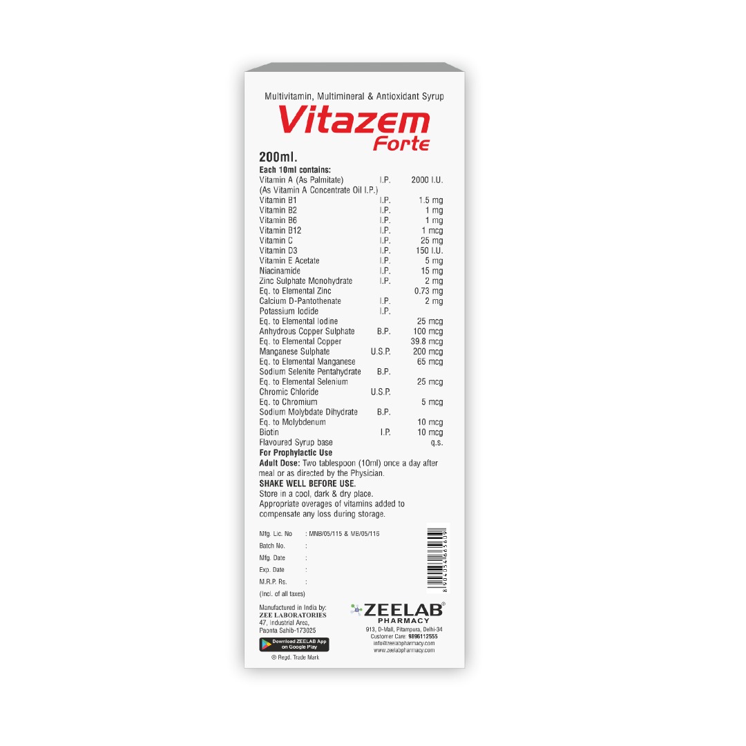 Vitazem Forte Syrup