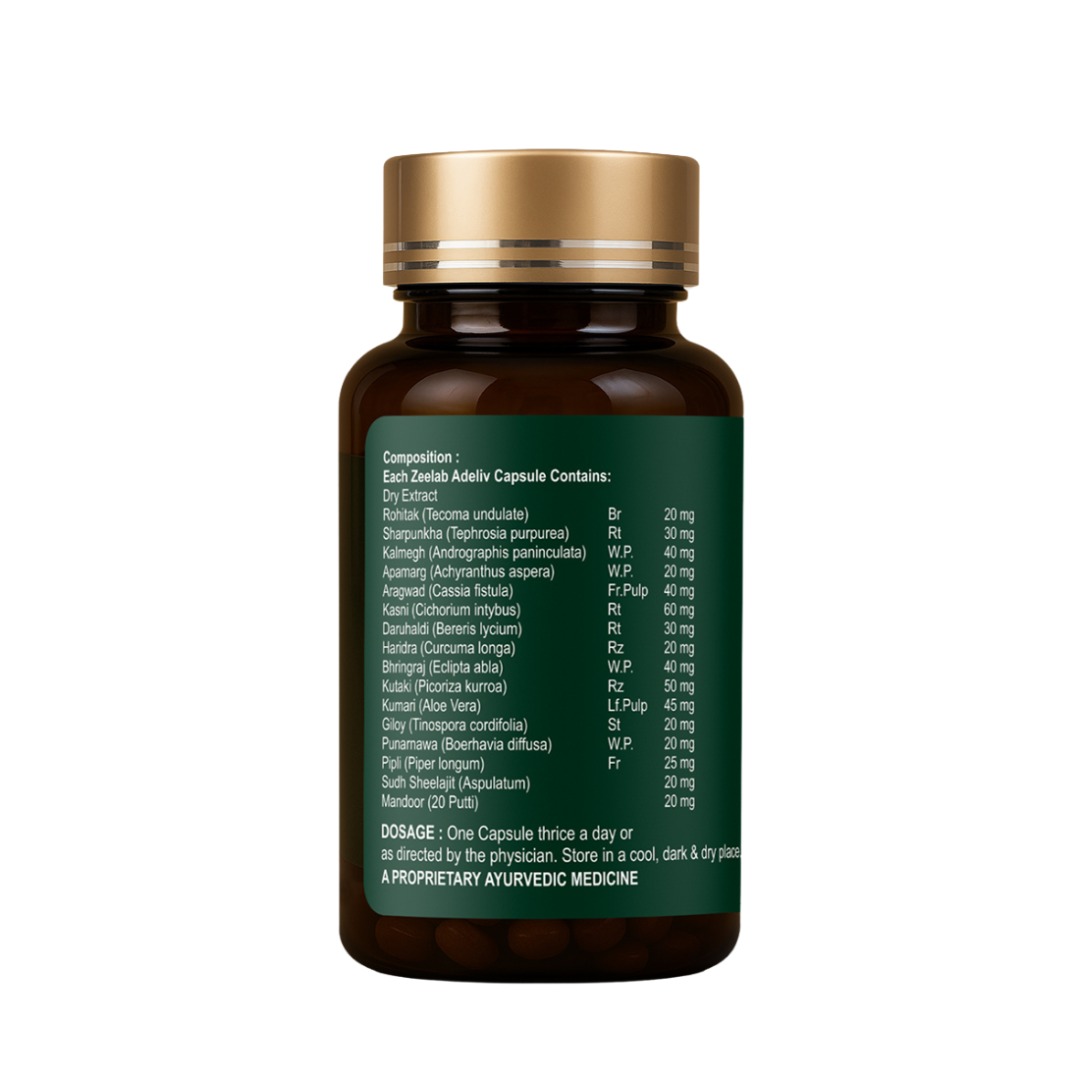 ZEELAB Adeliv Liver Cleanse Detox Capsule