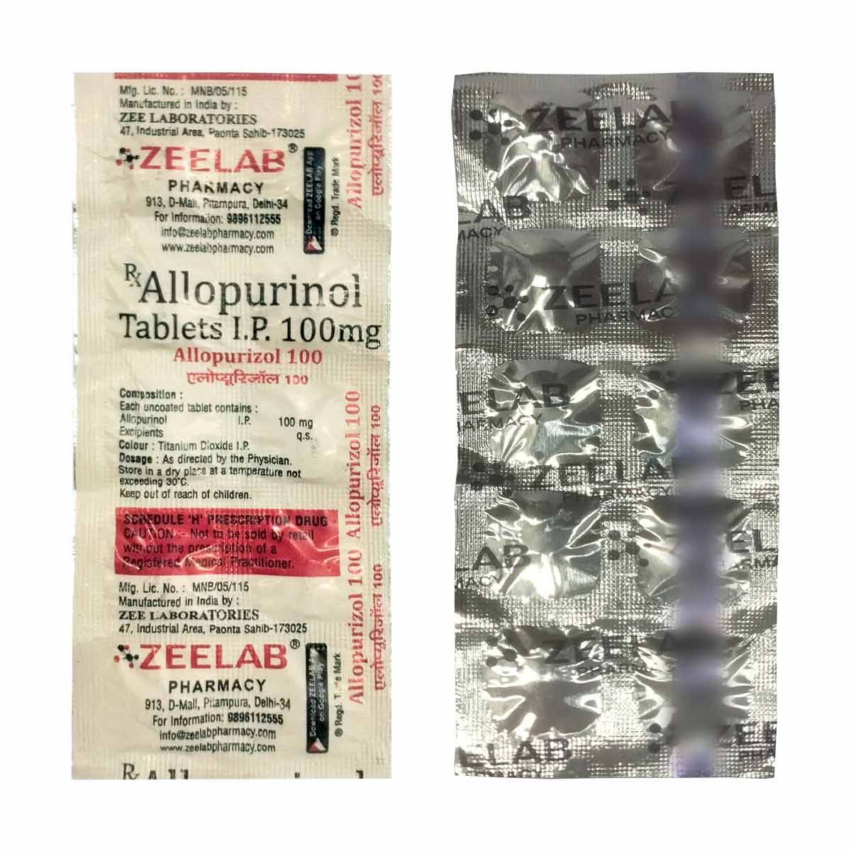 Allopurizol 100 Tablet
