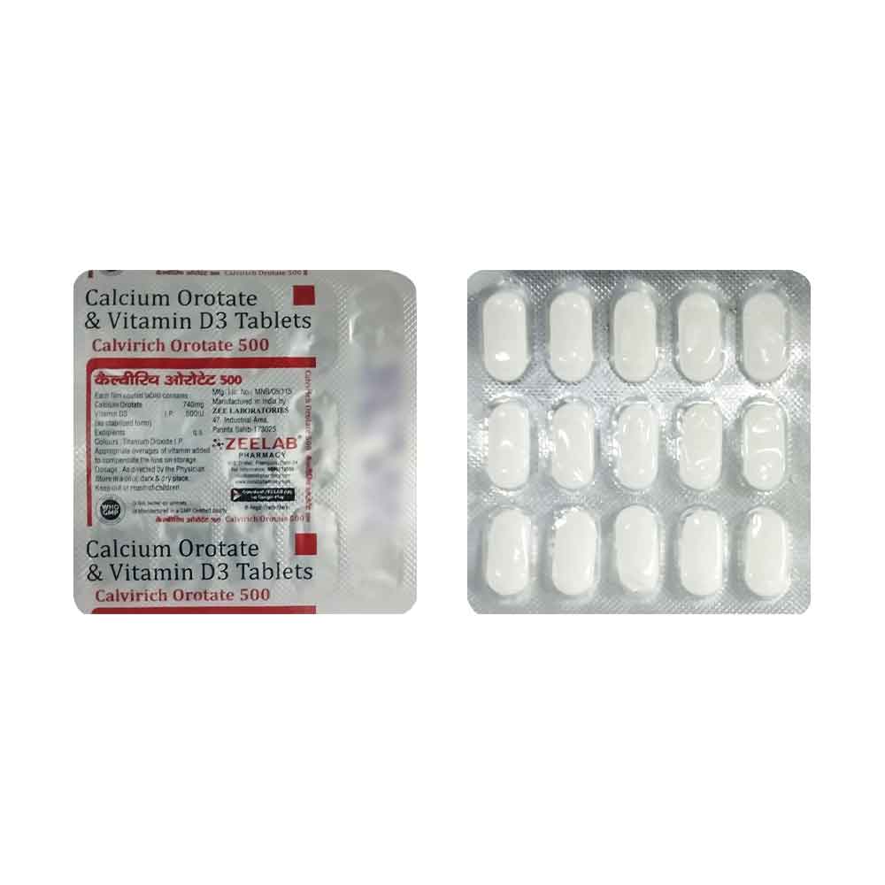 Calvirich Orotate 500 Tablet