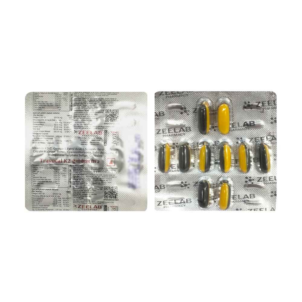 Travocal K2 Calcium Supplement Softgel Capsule