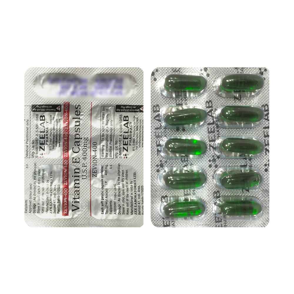 Zevion 400 Vitamin E Softgel Capsule