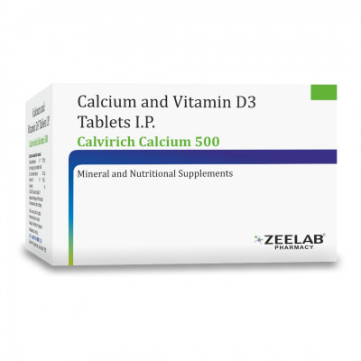 Calvirich Calcium 500 Tablet Calvirich Calcium 500 Tablet