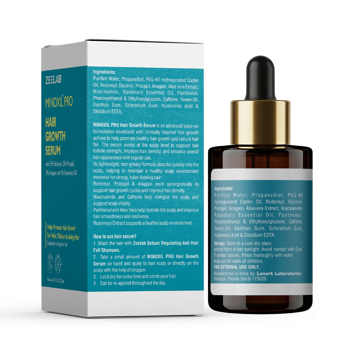 Zeelab Minoxil Pro Hair Growth Serum