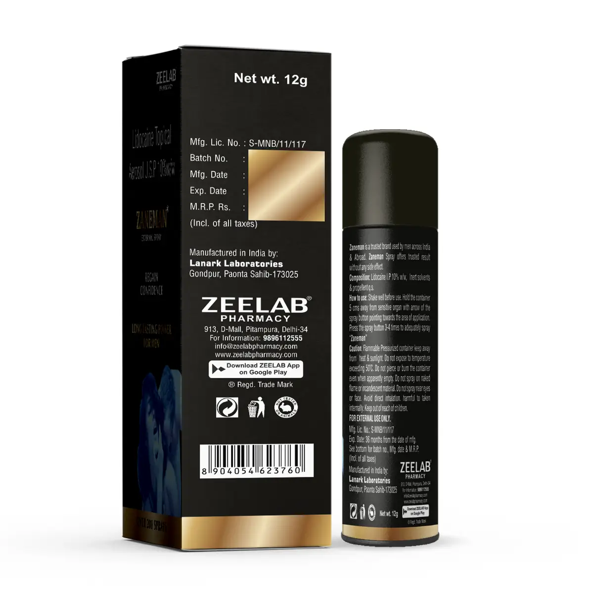ZANEMAN Delay Spray For Men