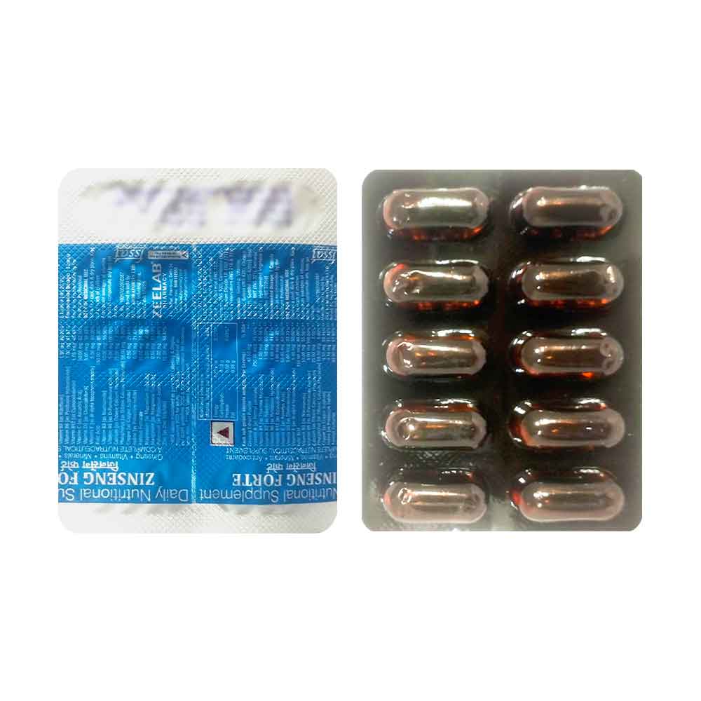 Zinseng Forte Capsule | Ginseng with Multivitamins | Supports Stamina, Immunity & Vitality