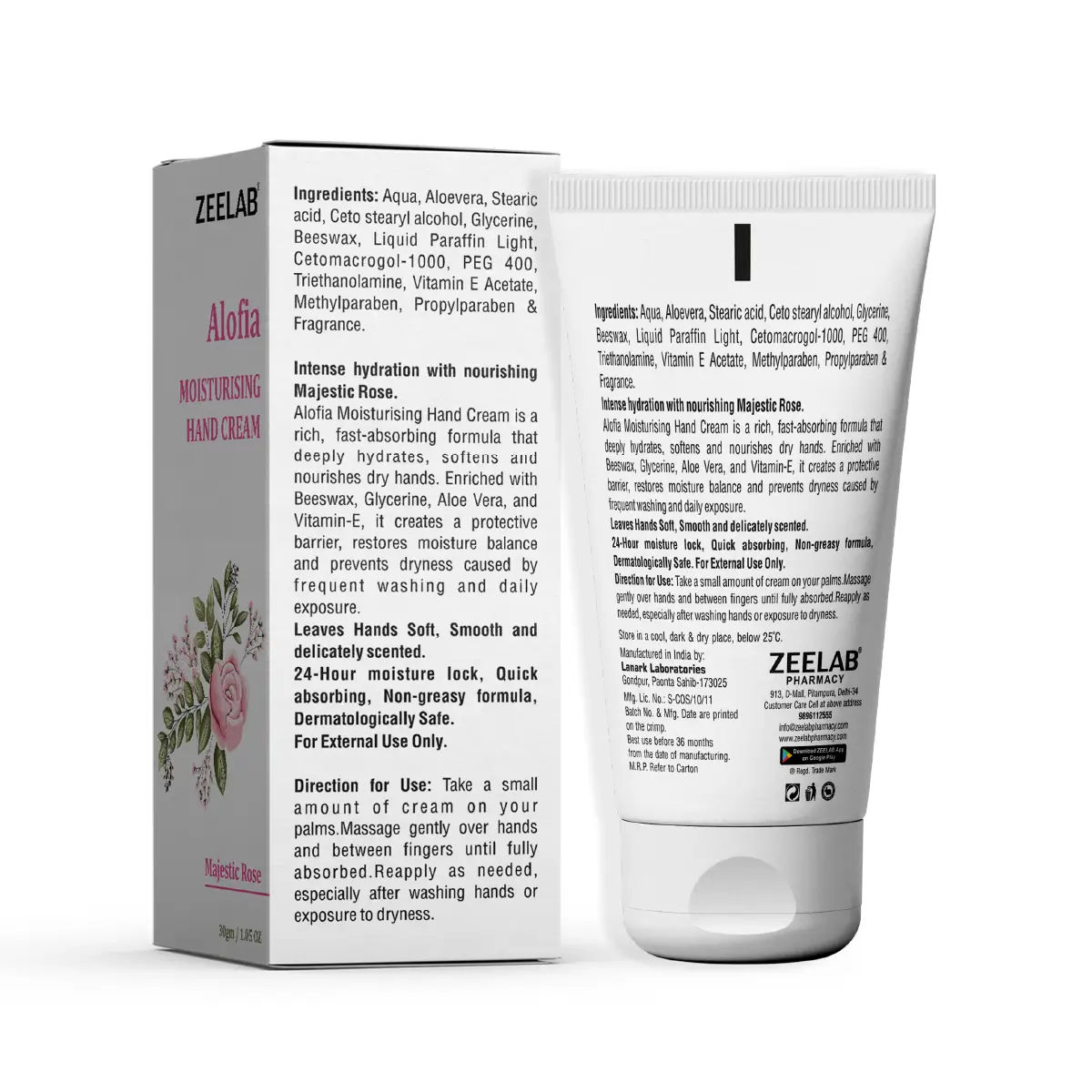 ALOFIA Moisturising Hand Cream &ndash; Majestic Rose