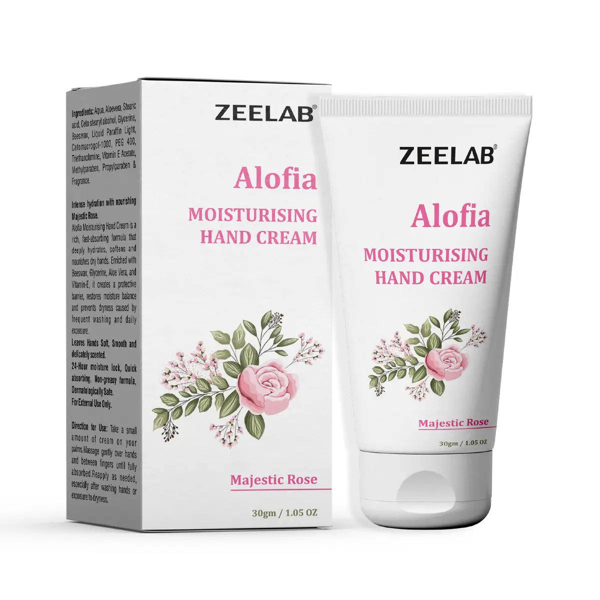 ALOFIA Moisturising Hand Cream &ndash; Majestic Rose