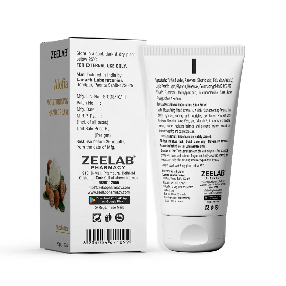 ALOFIA Moisturising Hand Cream &ndash; Sheabutter