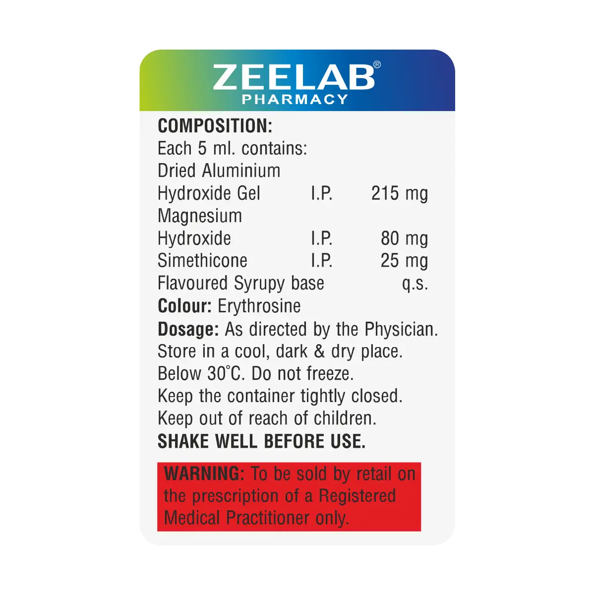 Alumcid MPS Oral Suspension Strawberry