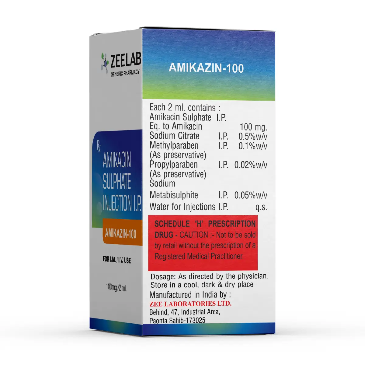 Amikazin 100 Antibiotic Injection