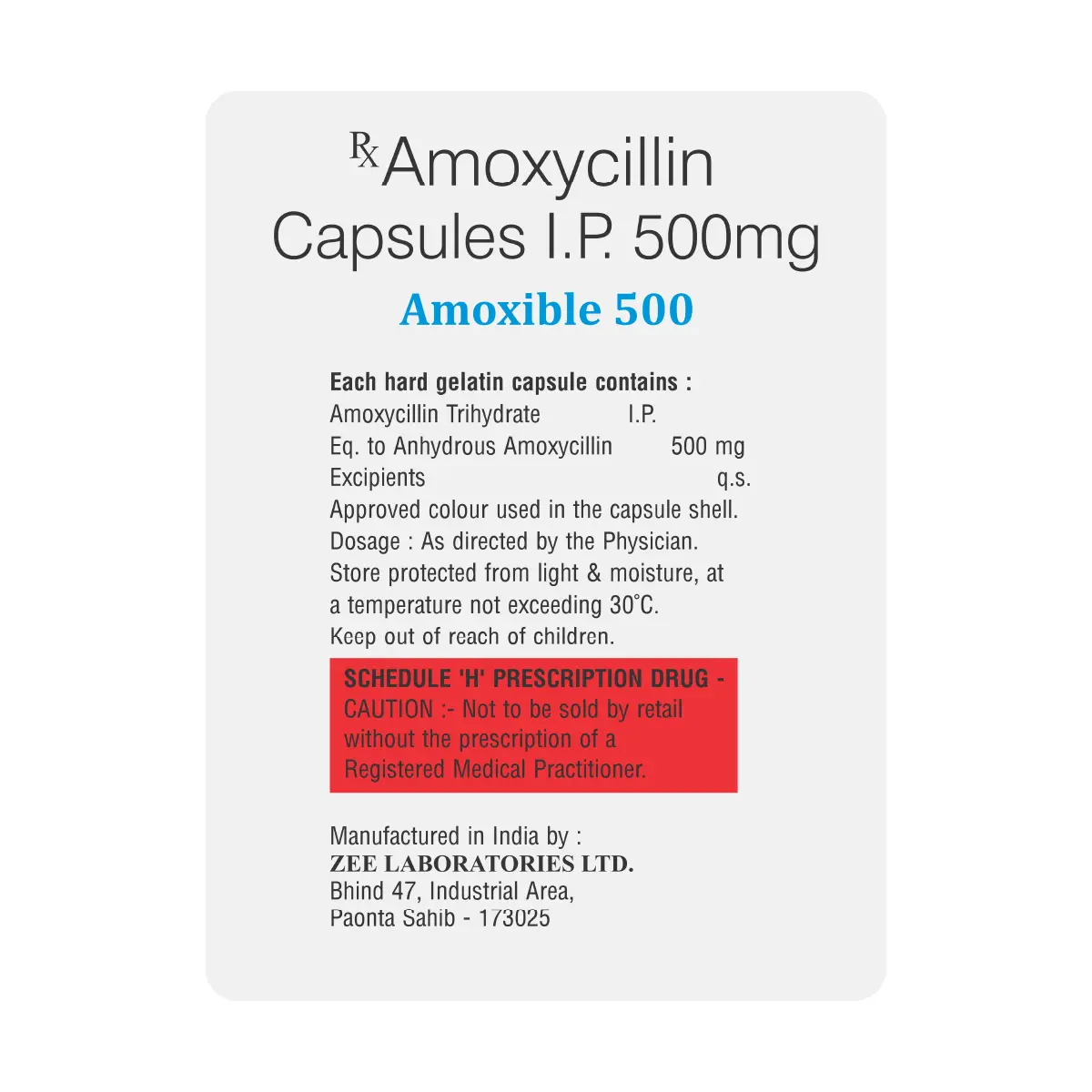 Amoxible 500 Capsule