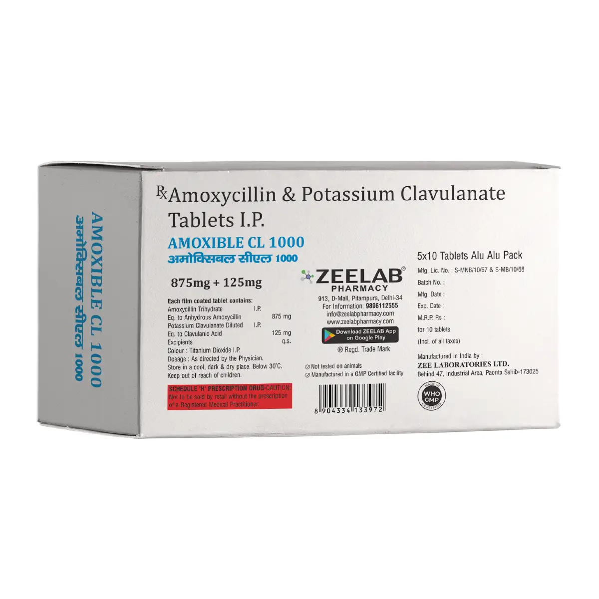 Amoxible CL 1000 Tablet